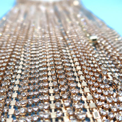 RHINESTONE FRINGED BELT 0506-6(12PC)