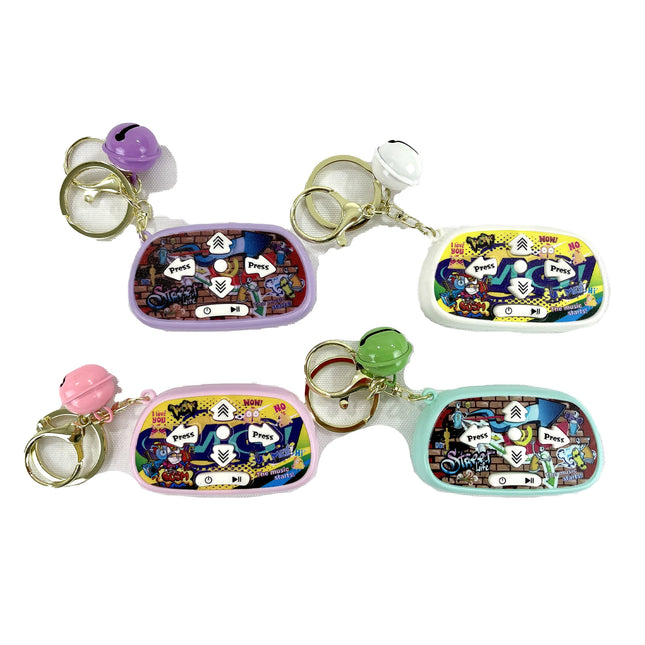 Dance Let's Go Melody Game Toy Key Chain KC0630-10 (12PC)