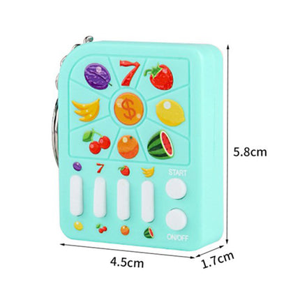 FRUIT LOTTERY MACHINE GAME TOY KEY CHAIN KC0630-13 (12PC)