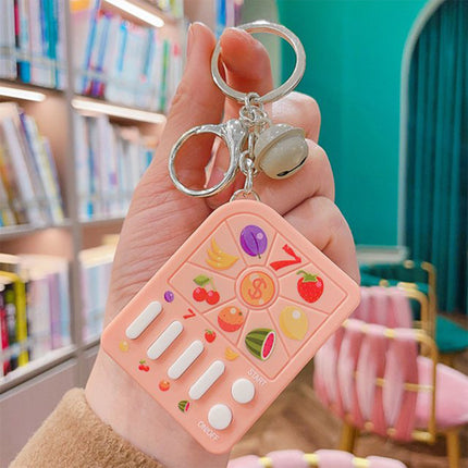 FRUIT LOTTERY MACHINE GAME TOY KEY CHAIN KC0630-13 (12PC)