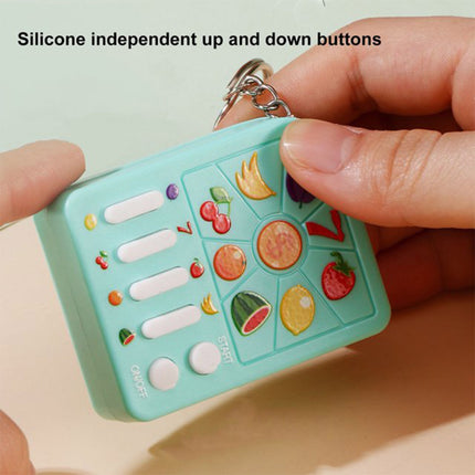 FRUIT LOTTERY MACHINE GAME TOY KEY CHAIN KC0630-13 (12PC)