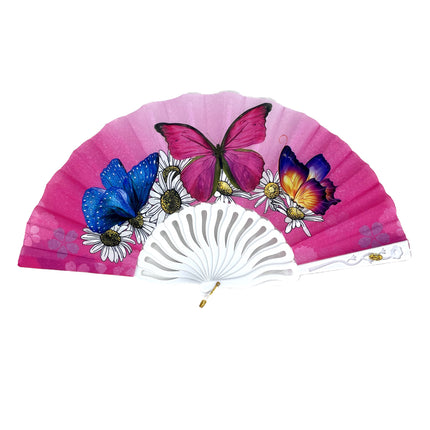 Butterfly Daisy Ombre Folding Hand Fan FN0373 (12PC)