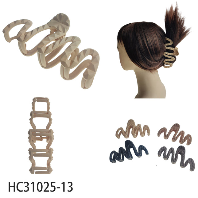 5 Inches Zig Zag Claw Clip HC31025-13 (12PC)