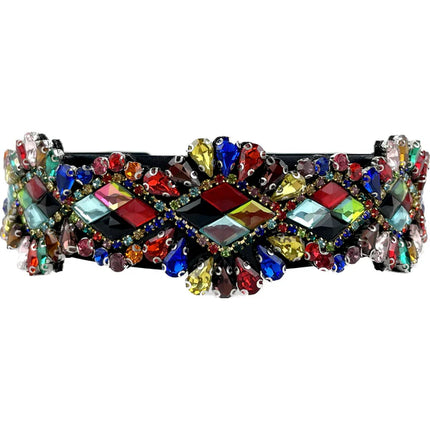 Multi Crystal Decor Headband HB1226-10 (12PC)