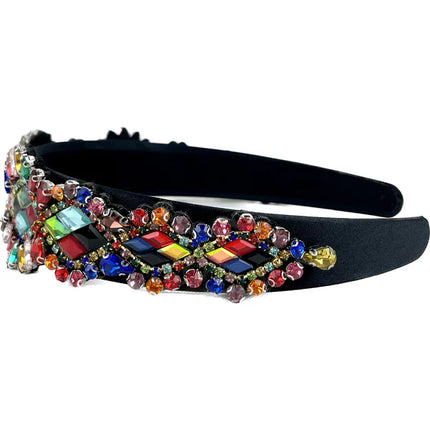 Multi Crystal Decor Headband HB1226-10 (12PC)