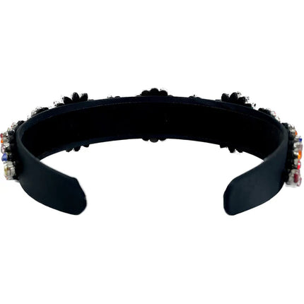 Multi Crystal Decor Headband HB1226-10 (12PC)