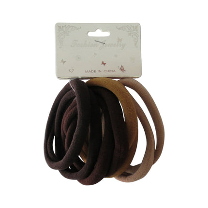 8.5cm Brown Mix Hair Tie RB8BR (12PC)