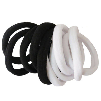5.5cm Black White Mix Hair Tie RB10BW (12PC)