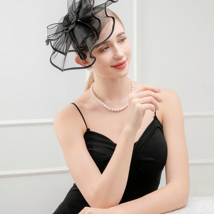 Fascinator Kentucky Derby & Tea Party Flower Feather Hat FF812(3PC)