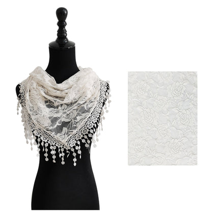 Rose Pattern Lace Scarves SS629 (12pcs)