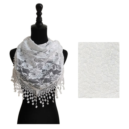 Rose Pattern Lace Scarves SS629 (12pcs)