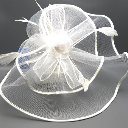 Fascinator Kentucky Derby & Tea Party Flower Feather Hat FF812(3PC)