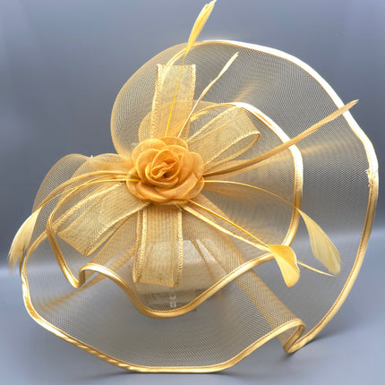 Fascinator Kentucky Derby & Tea Party Flower Feather Hat FF812(3PC)