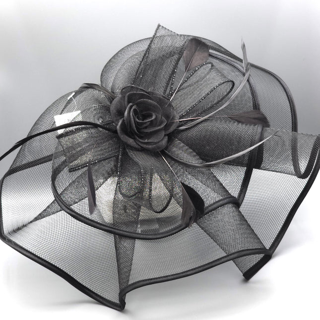 Fascinator Kentucky Derby & Tea Party Flower Feather Hat FF812(3PC)