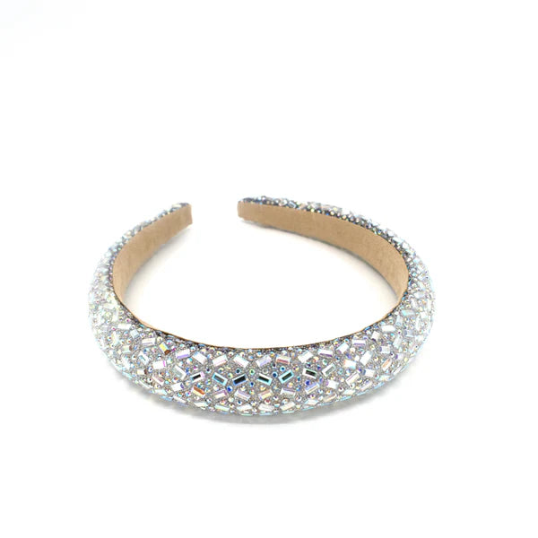 Square Crystal Decor Headband HB21027-25 (12PC)