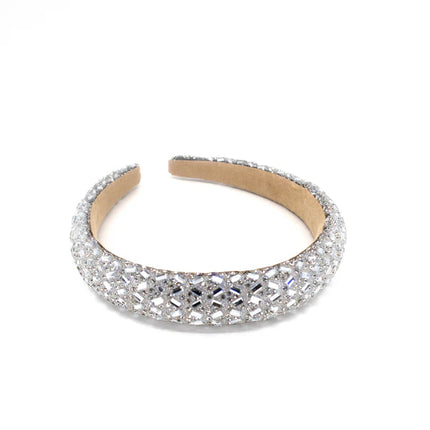Square Crystal Decor Headband HB21027-25 (12PC)