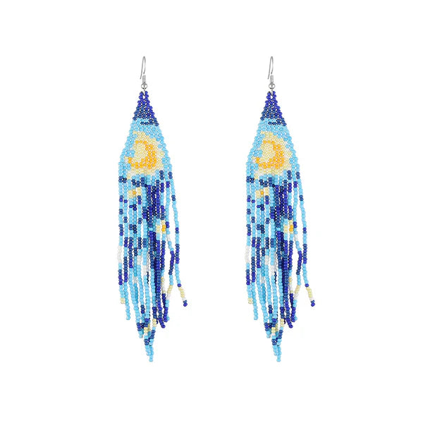 Moon Crscent Bead Earring ER2829-19 (12PC)