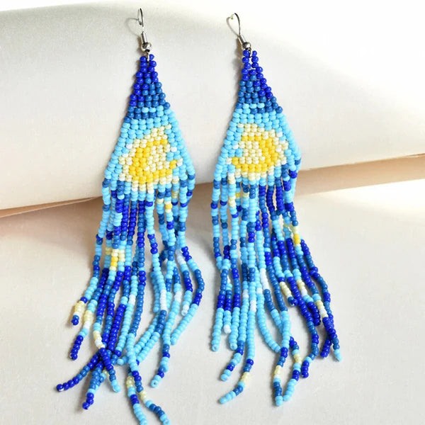 Moon Crscent Bead Earring ER2829-19 (12PC)