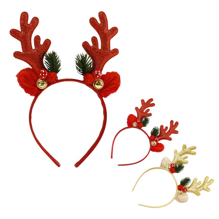 Christmas Antlers Headband HB6905-3 (12PC)