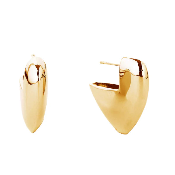 14K Gold Dipped Post Heart Shape Earring SJE310355 (12PAIR)