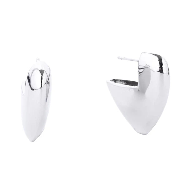 14K Gold Dipped Post Heart Shape Earring SJE310355 (12PAIR)