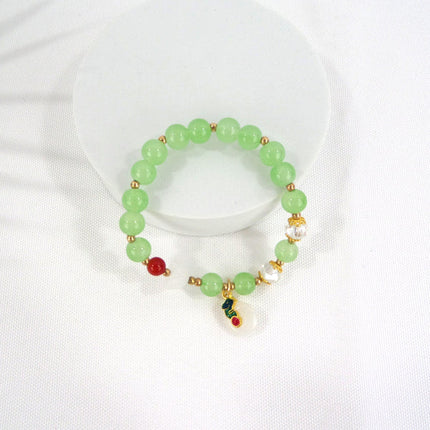 Natural Stone Charm Bracelet CBR3720-3 (12PC)