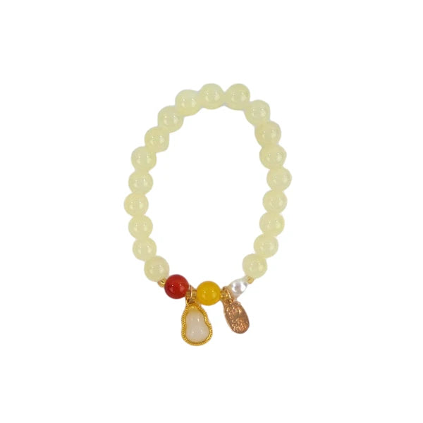 Natural Stone Charm Bracelet CBR3720-4 (12PC)