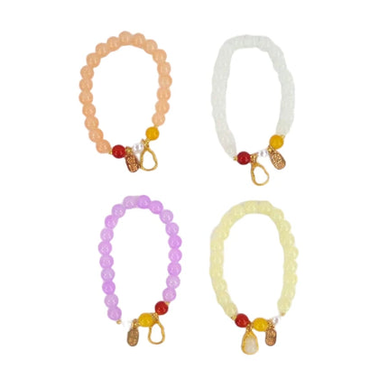 Natural Stone Charm Bracelet CBR3720-4 (12PC)