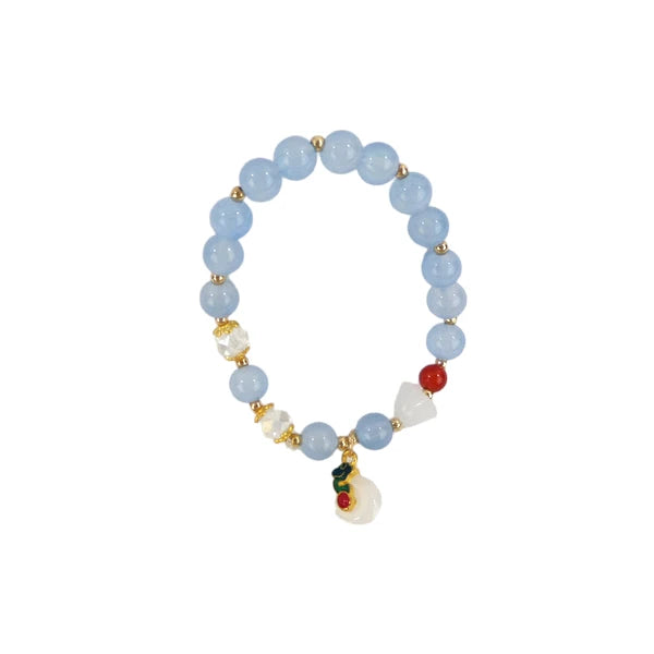 Natural Stone Charm Bracelet CBR3720-6 (12PC)