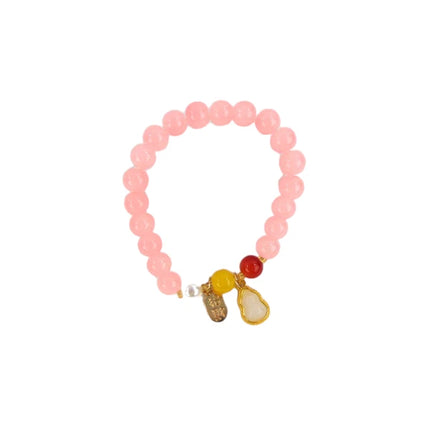 Natural Stone Charm Bracelet CBR3720-7 (12PC)