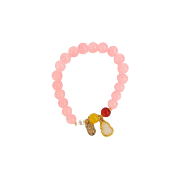 Natural Stone Charm Bracelet CBR3720-7 (12PC)