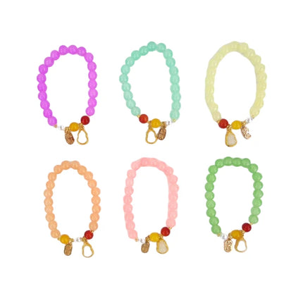 Natural Stone Charm Bracelet CBR3720-7 (12PC)