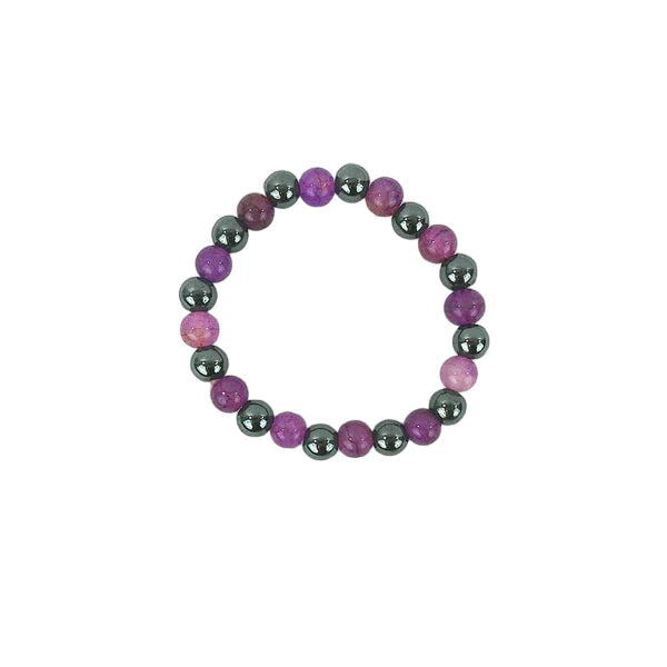 Natural Stone Ball Bracelet BR3723-17 (12PC)