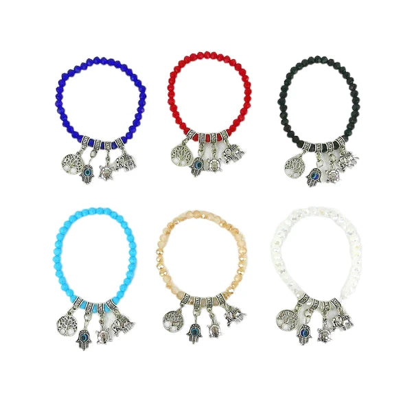 Bead Lucky Charm Bracelet BR3723-6 (12PC)