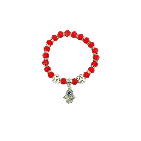 Bead Hamsa Charm Bracelet BR3723-7 (12PC)