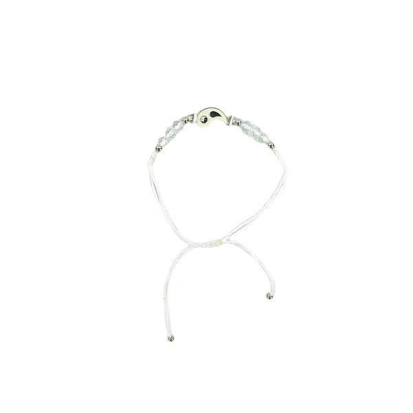 Bead Yin Yang Charm Adjustable Bracelet BR3724-14 (12PC)