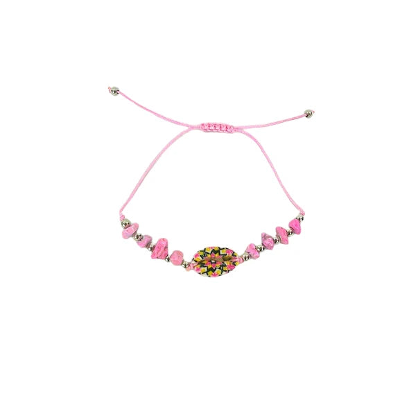 Shell Pebbles Adjustable Bracelet BR3724-20 (12PC)