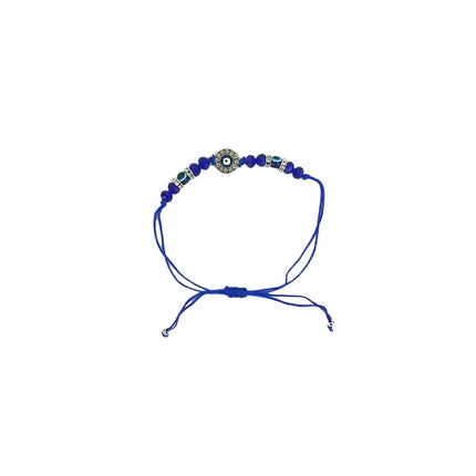 Bead Evil Eye Charm Adjustable Bracelet  BR3724-6 (12PC)