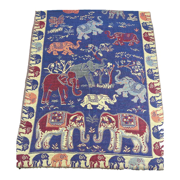 METALLIC PASHMINA ELEPHANT PATTERN 35 (12PC)