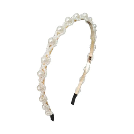 Pearl Art Deco Thin Headband HB402-65 (12PC)