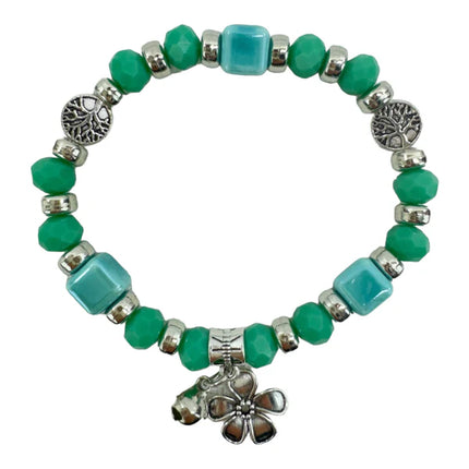 Charm Bead Bracelet BR4225-2 (12PC)
