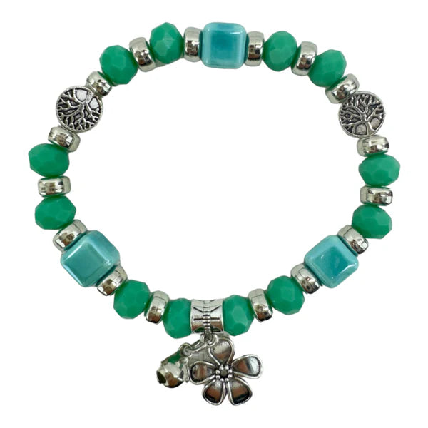 Charm Bead Bracelet BR4225-2 (12PC)