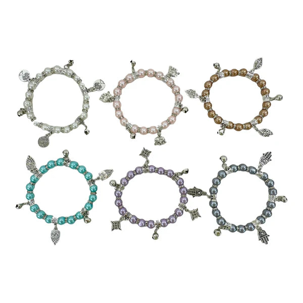 Multi Charm Bead Bracelet BR4226-3 (12PC)