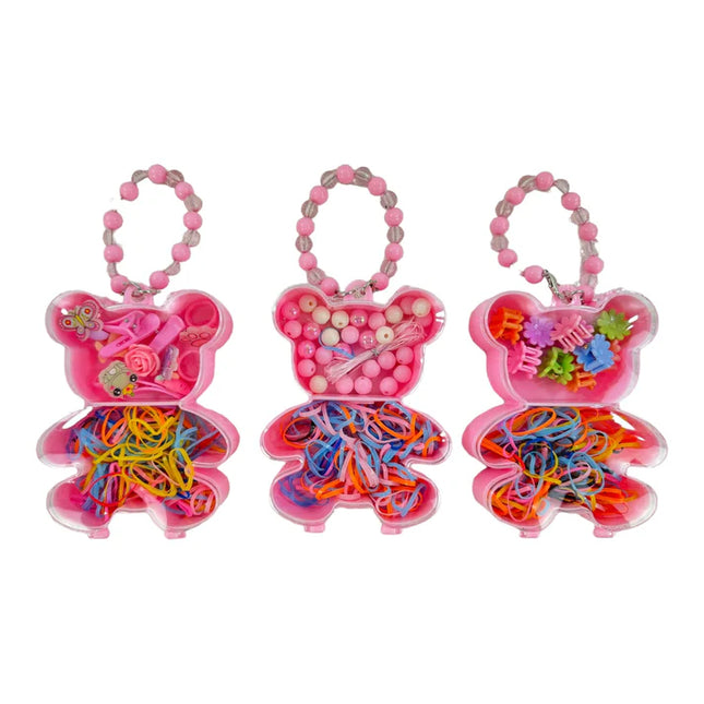 Kids Diy Beads Kit Hair Accessory Set JK4305-1 (12PC)