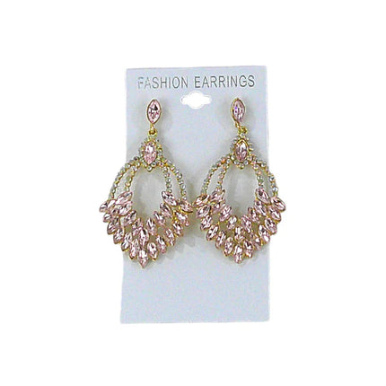 CRYSTAL CHANDELIER DROP BRIDAL EARRING ER4312-14 (12PC)