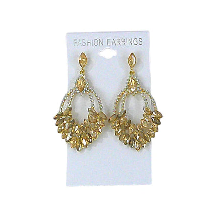CRYSTAL CHANDELIER DROP BRIDAL EARRING ER4312-14 (12PC)