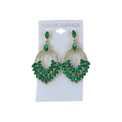 CRYSTAL CHANDELIER DROP BRIDAL EARRING ER4312-14 (12PC)