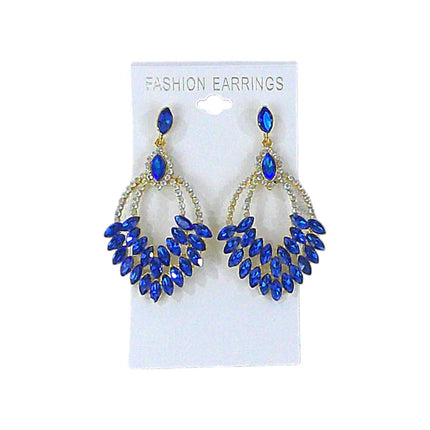 CRYSTAL CHANDELIER DROP BRIDAL EARRING ER4312-14 (12PC)