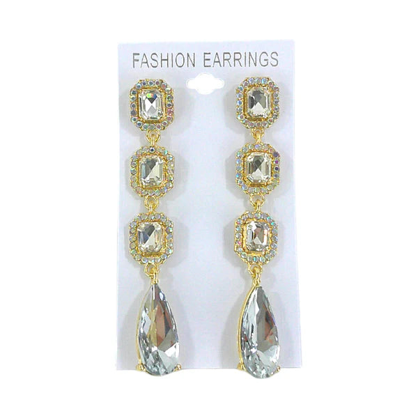 Pear Crystal Drop Bridal Earring ER4312-19 (12PC)