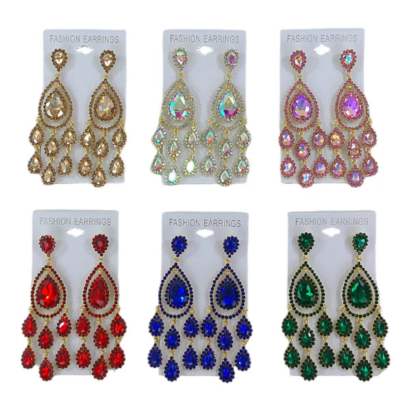Crystal Chandelier Drop Bridal Earring ER4312-36 (12PC)